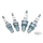 4pck L4YS Nology Silver Sparkplugs