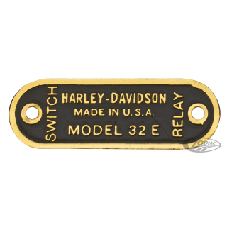 Name plate relay-switch brass 32E genera