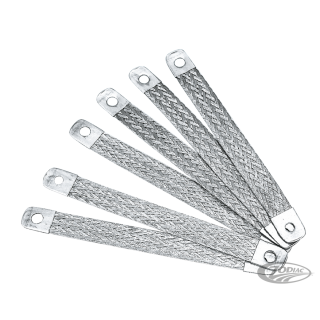 Flat braided ground cable 6 pack
