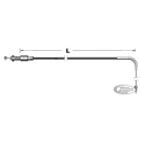 Throttle cable black HSR BL97-up LN=34"
