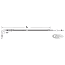 CC Braided Throttle E+G96 LN=46"