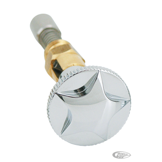 GZP Chr Star round Enrichener knob f/ S&