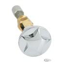 GZP Chr Star round Enrichener knob f/ S&