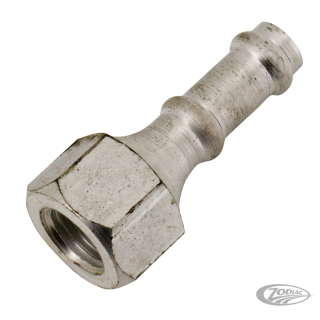 Fuel hose adaptor, white plated