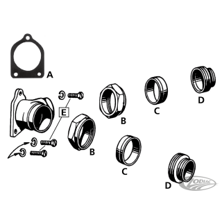 Colony inlet packing nuts SVBT34-48
