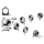 nut, inlet packing, WL, white plated