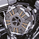 RADIAL AIR CLEANER BLACK FLH/T08-16
