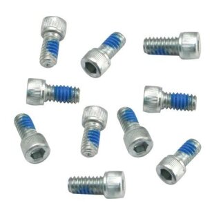 10pck SHCscrew 1/4-20x1/2" w/Thr.Lock Zn