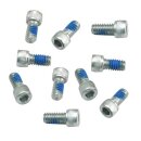 10pck SHCscrew 1/4-20x1/2" w/Thr.Lock Zn