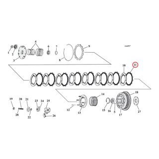 ALTO CLUTCH PLATE SET, RED EAGLE