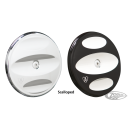 STG-I BILLET COVER, SCALLOPED CHROME