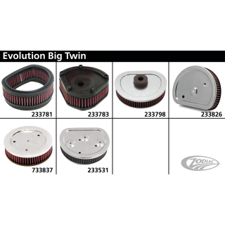 K&N Repl. filter HD-I models
