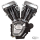 S&S T124 black/Chr no carb/ign FXD06-17