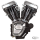 S&S T143 black/Chr no carb/ign FXD06-17