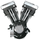 S&S V80 engine Black no ign./no carb