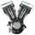 S&S V80 engine Black no ign./no carb