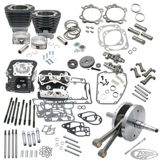 S&S 124HSU kit TC06-17 w/heads black