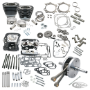 S&S 124HSU kit TC06-17 w/heads black