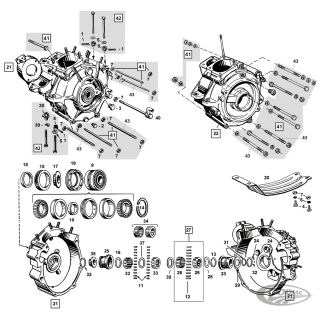 Nut sprocket shaft bearing BT55-68