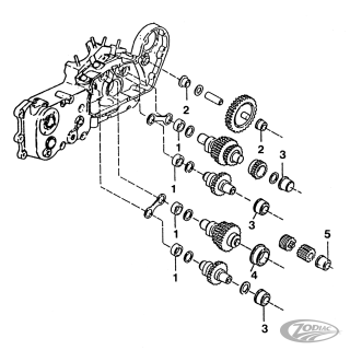 Bushing pinion shaft XL77-up #25593-74