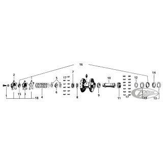 Case bushing/wheel rollers +.0004 28pck