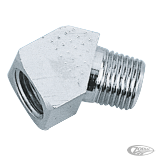 Chrome plated 45 degree fitting only