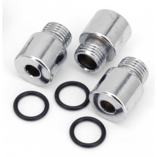 Chrome allen head screws 3pcs pump plug