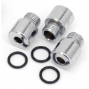 Chrome allen head screws 3pcs pump plug