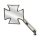 MALTESE CROSS MIRROR, LEFT SLOTTED STEM