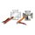 Matese Cross mirror set, with built-in turn signals. Chrome