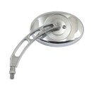H-D style custom mirror, 10mm. Chrome