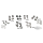 Cyl.base stud spacers BT78-84 black 8pck