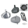 Jims Forceflow polished fan kit FLH99-16