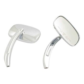 RECTANGULAR MIRROR WITH CONVEX GLASS