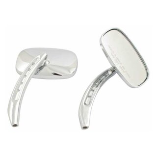 RECTANGULAR MIRROR WITH CONVEX GLASS