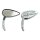 Retro Teardrop Spiegel Set chrom für Harley Modelle 1965