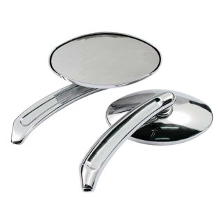 Tripper Custom Spiegel Set chrom für Harley Modelle ab 1965