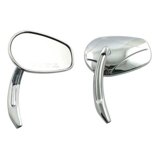 DaBoss Custom Spiegel Set chrom für Harley Modelle ab 1965