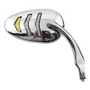 LED billet turn signal mirror set. Chrome