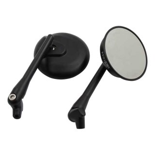 ROUND, ROTATABLE STEM MIRROR SET