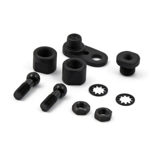 Blinkerhalter Kit vorne  schwarz für Harley 00-20
