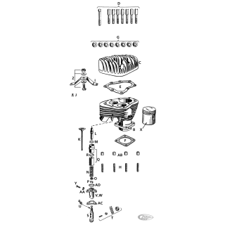 Cylinder only, front, WL/Servicar