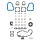 10pck Valve cover gasket #18259-39
