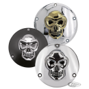 GZP Skull derby cover chr/gold alu 3-hol