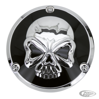 GZP Skull blck/chrome derby cover 5 hole