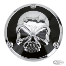 GZP Skull blck/chrome derby cover 5 hole