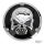 GZP Skull blck/chrome derby cover 5 hole