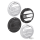 PM Scallop Derby cover Chrome 3-hole