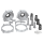 GZP Primary spacer 1/2" offset Chrome