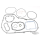 Gasket set for offset kits BT89-06